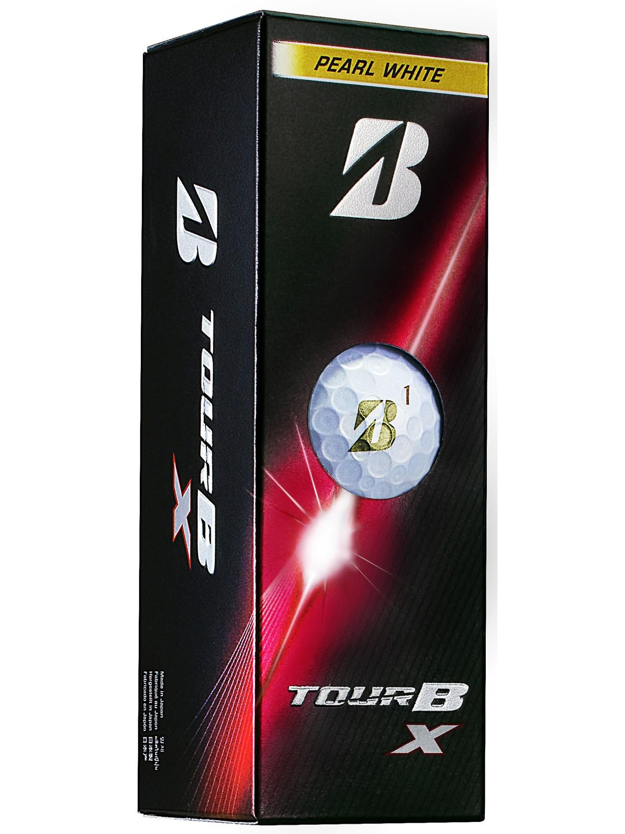 Bridgestone TOUR B X Golf 1 Sleeve Pearl B6GXJ Balls, (3 Balls), White,