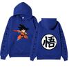Dragon Ball Son Goku Anime Pattern Hoodie for Men Women Autumn Winter Loose Casual Long Sleeve Hooded Pullover Street Fashion Sweatshirt