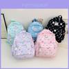 Cute Cartoon Children's Backpack Stylish Nylon Preschool Bag For Kids With Comfort Straps In Purple Black Green Pink Blue
