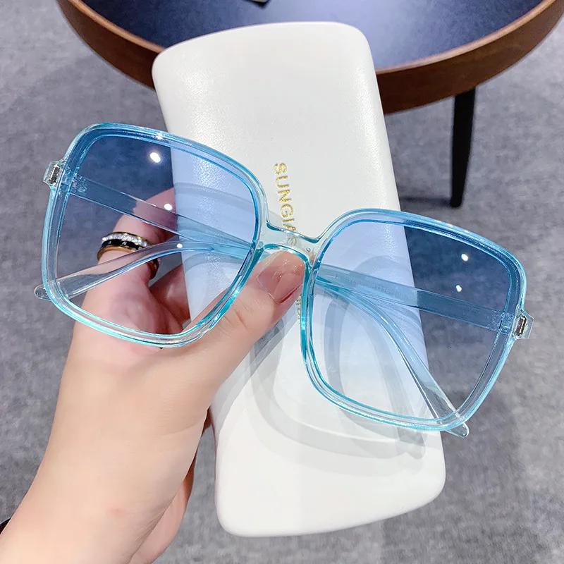 New Oversized Rectangle Sunglasses Women's Fashion Square Sun Glasses Men's Classic Vintage Eyewear UV400
