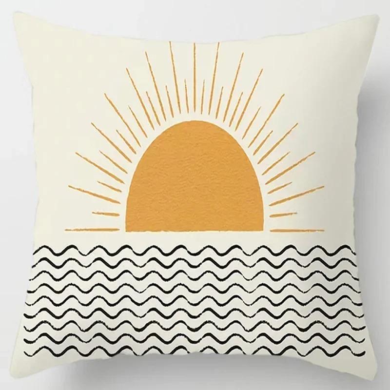 

Home Office Decorative Pillow Bedroom Sofa Car Cushion Cover Abstract Line Pattern Series Throw Pillow 16x16Inch