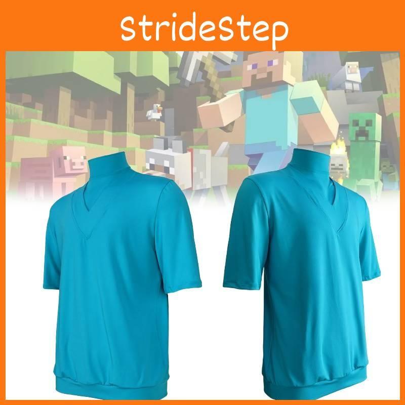 Steve Polyester Minecraft Cosplay Apparel Adult Halloween Costume Adults Young