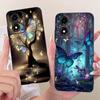 Cute Printing Phone Case For Motorola Moto E14 Soft Black Silicone TPU Cases For Moto E14 Covers Bumpers