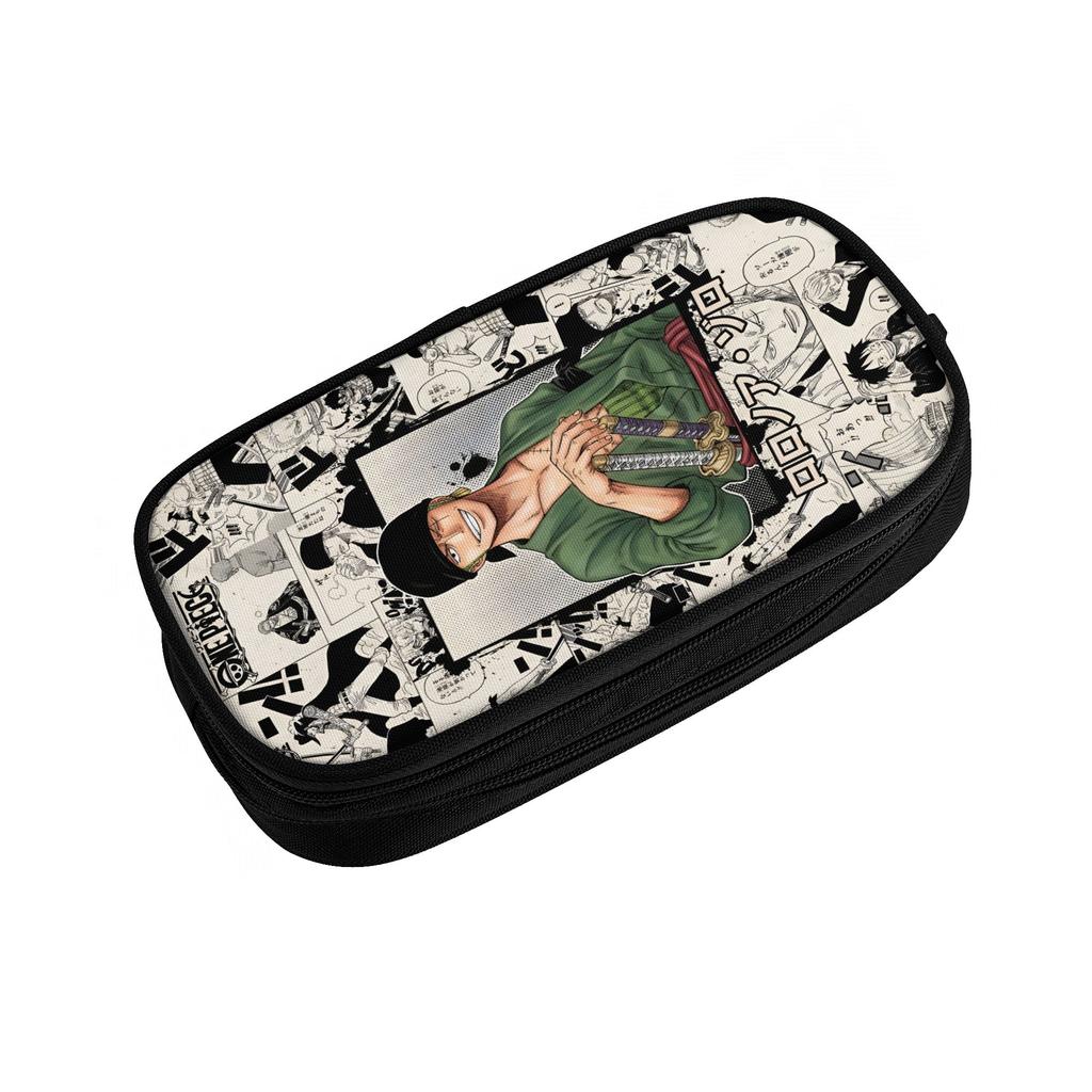 Custom Zoro O-One P-Piece Kawaii Pencil Cases Boys Girls Large Capacity Anime Classic Manga Movie Pencil Bag School Supplies