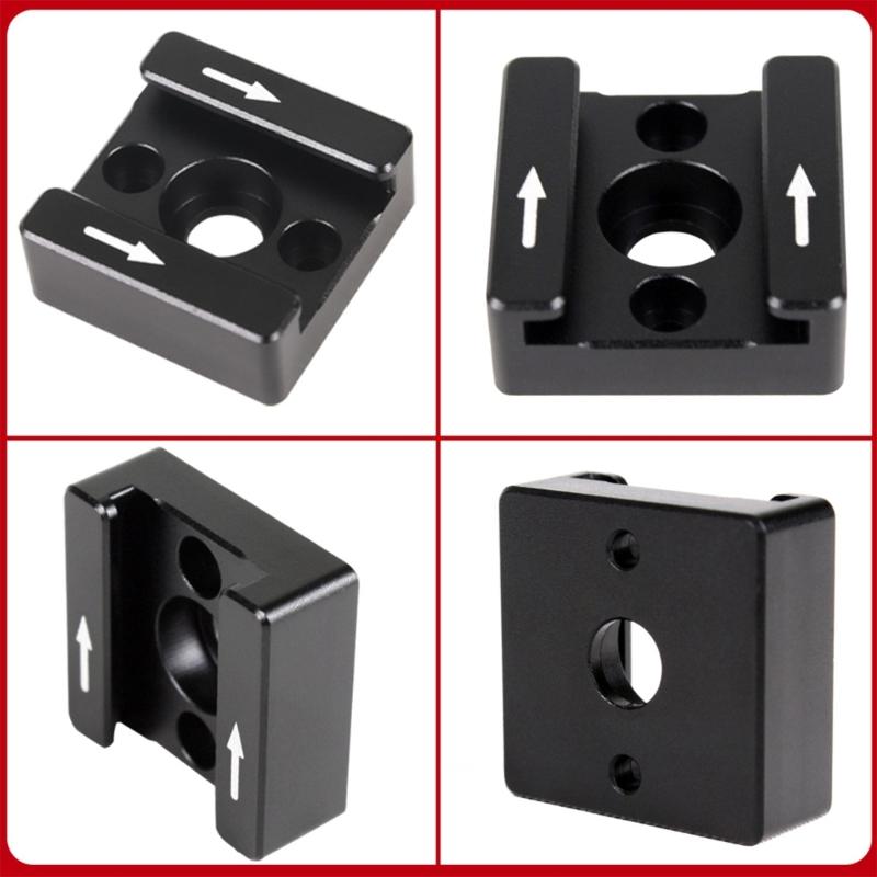 Cold Shoe Mount Adapter 1/4inch Screw Mounting Hole For Digital DSLR Camera Rig/Cage/Cheese Plate/ Video/Flash Light