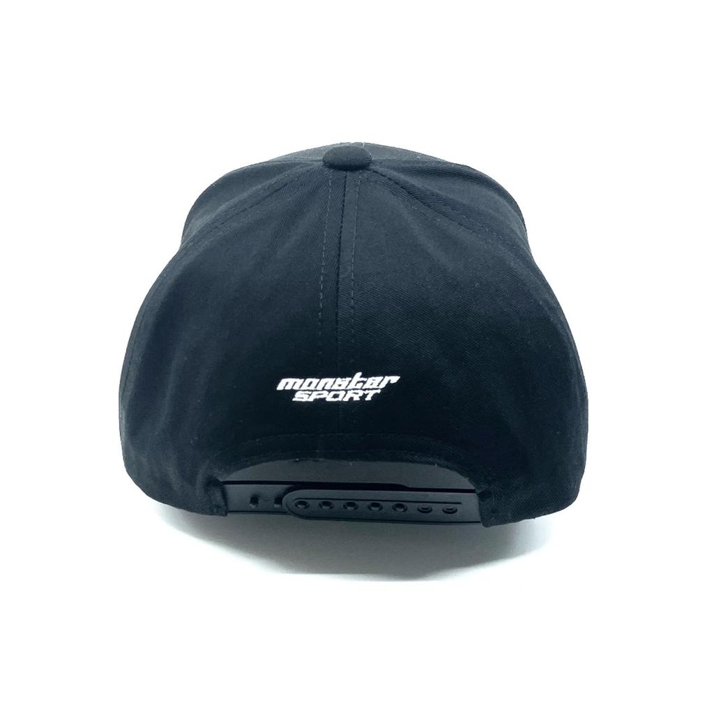 Monster Sports Cap Cotton Embroidery with Adjuster One Size Fits All Men Women with Brim Official Goods Wear ZZWC25K (Black) 100% &