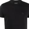 Emporio Armani FW21 Logo Appliqué Casual Short Sleeve T-Shirt Men Tops Black 8N1TQ61JRGZ0999