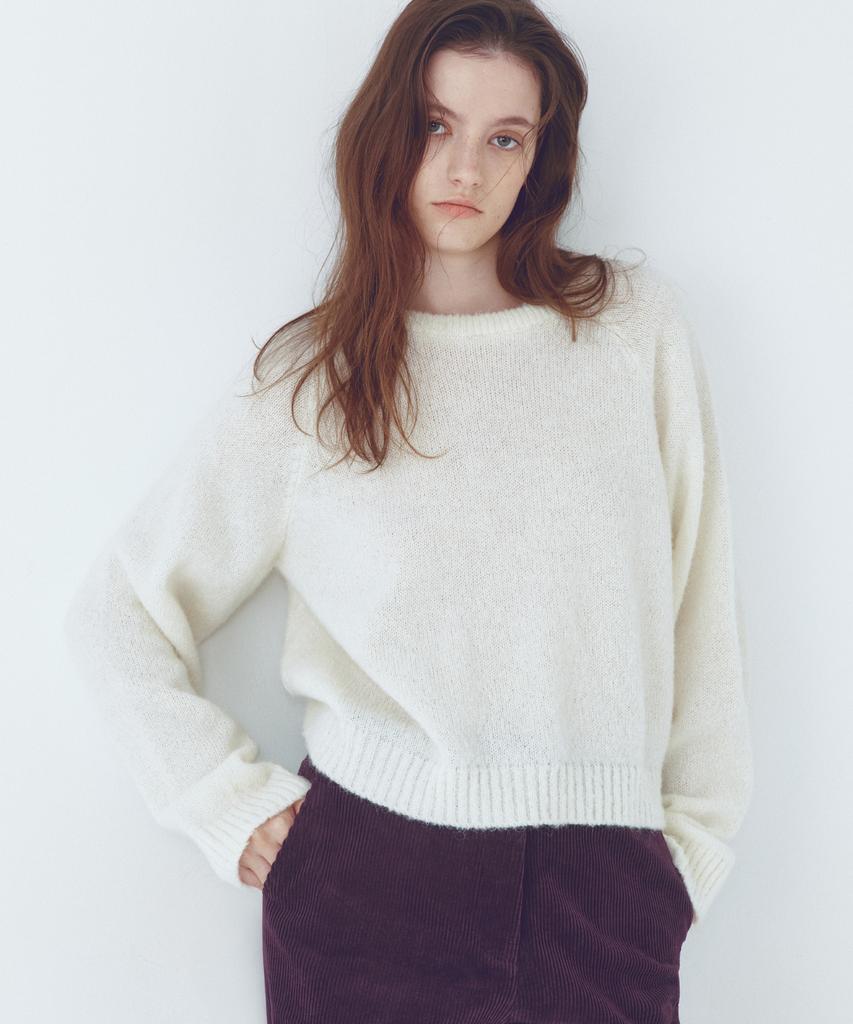 CITTA Essential Alpaca Wool Round Knit_Ctk251(Ivory)