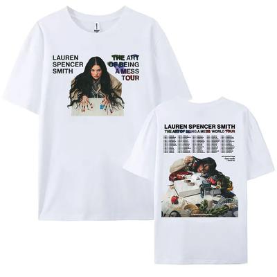The Art of Being A Mess Tour 2025 T-shirt Lauren Spencer Smith Graphic Tshirt Cotton Short Sleeve Unisex T Shirt Summer Soft Tee
