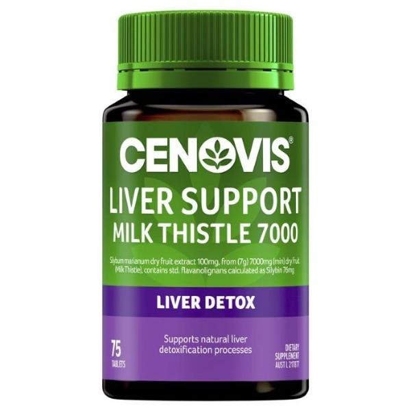 Cenovis Liver Support Milk Thistle 7000mg 75 Tablets