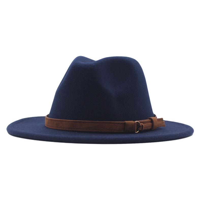 Women's Retro Wool Fedora Hat - Autumn/Winter British Style Bowler with Trendy Design
