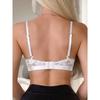 Women S Sexy Lace Wireless Push Up Bra Three Quarter Cup Thin Mold Cup Lingerie