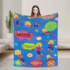 Coperta Morbida Calda Lizzies Cartoon McGuires Plaid Peluche per Viaggio in Aereo Copriletto in Flanella per Soggiorno Copri Divano Letto