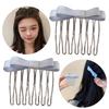 Ribbon Bowknot Hair Comb for Girl Hairpin Comb Hairclip Barrettes for Women Side Bangs Sweet Hair Styling Tool