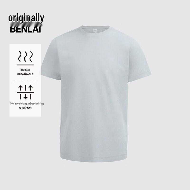 Benlai Men s Quick-Dry Waffle Knit Short Sleeve T-Shirt 2XL
