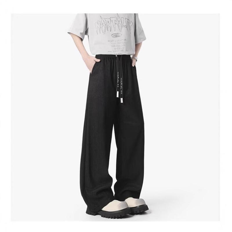 Casual Pants Men's Summer Thin New High Street Sports Loose Straight Wide-leg Trousers