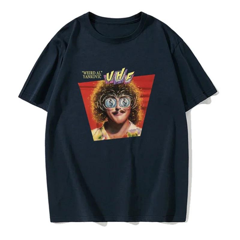Weird Al Yankovic T-Shirt Sommerkleidung Schwarze T-Shirts Jungen Weiße T-Shirts T-Shirt für Männer Herren T-Shirt Baumwolle Rundhals T-shirt