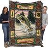 Sea Fish Pattern Flannel Blanket Sheet Bedspread Decorative Blanket Sofa Blanket