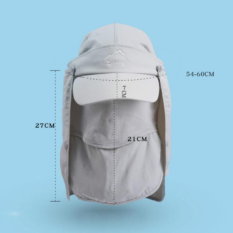 Men's Outdoor Sun Protection Climbing Visor Summer Quick-drying Cap Breathable Baseball Cap