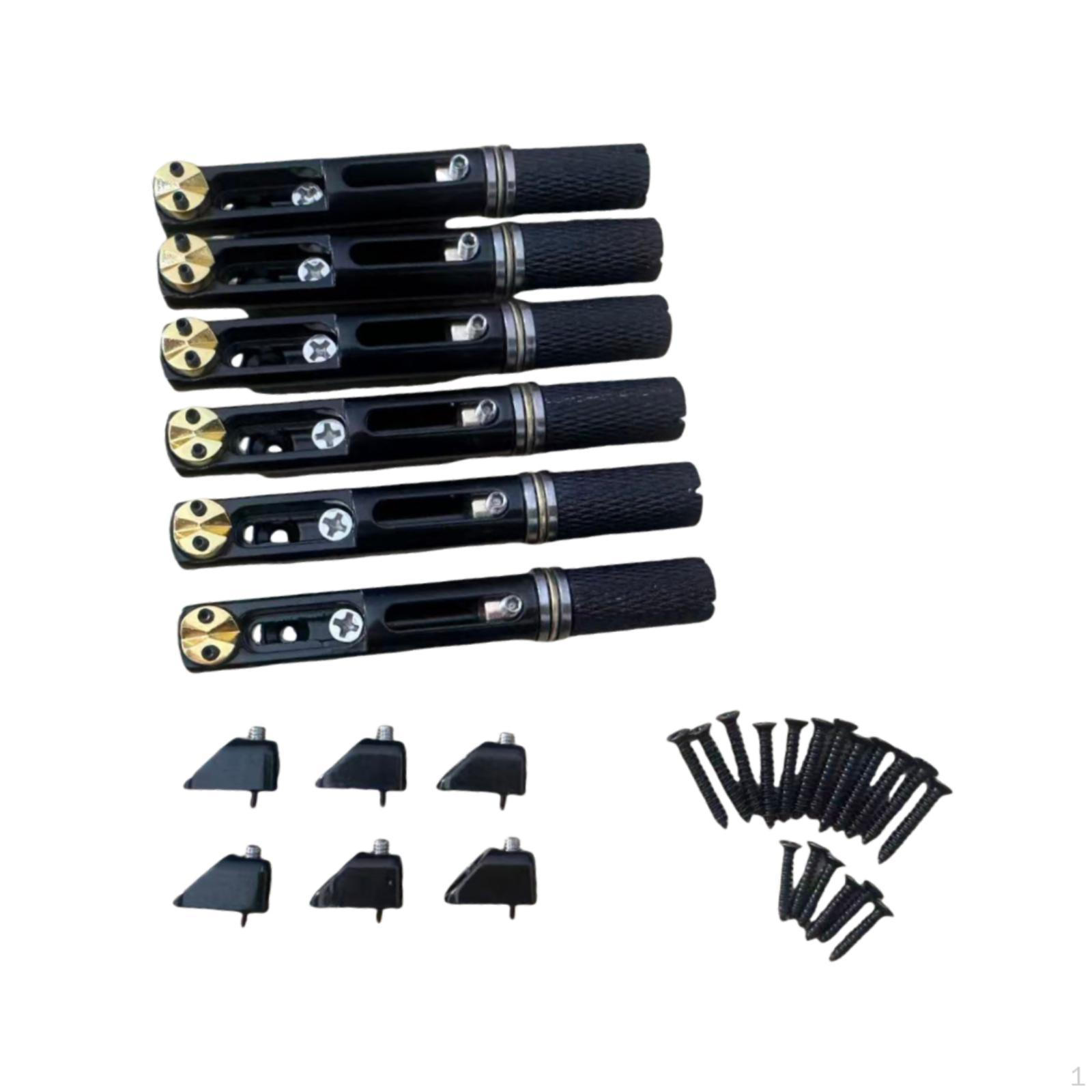 Headless Electric Guitar Bridge Fittings Easy Installation Professional Accessories Parts Black