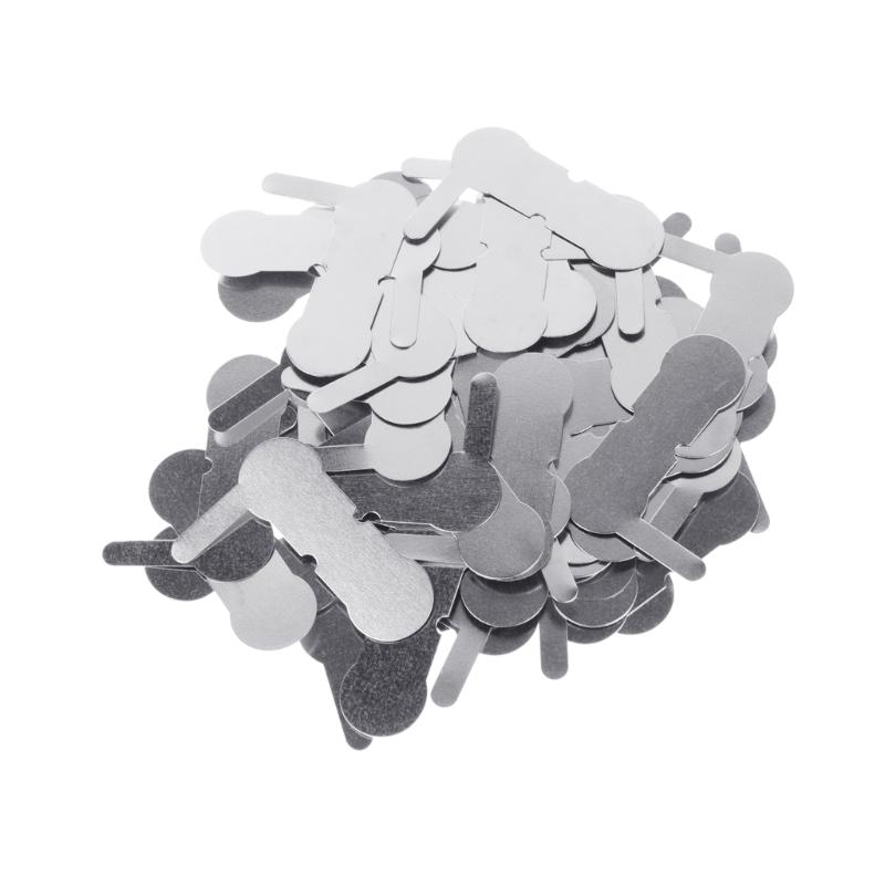 Nickel Strip 200Piece Nickel Sheets Plates Battery Nickel Plated Steel Belt Strip Spot Welding Connection Sheets