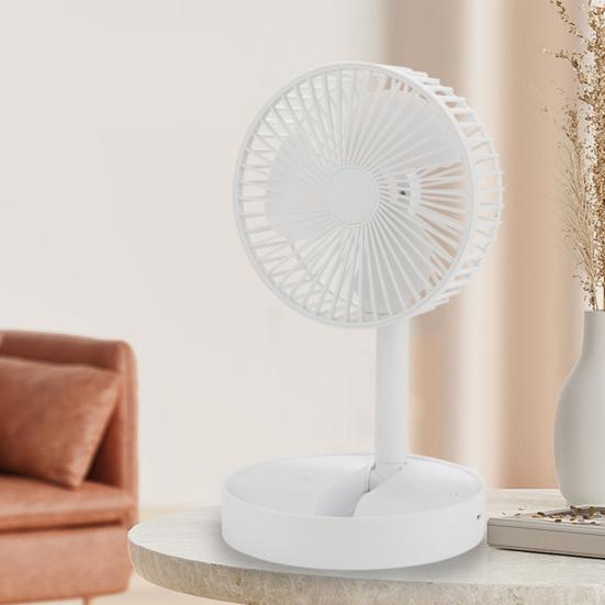 Handheld Fan Folding Design Portable Adjustable 180 Degree Rotation Flexible Blades Low Noise Multi-Speed Desk Fan with Phone Holder