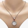 Anime-Inspired Red Sand Openable Shell Pendant Necklace with Diamond Accents