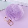 Creative Imitation Rex Rabbit Fur Ball Keychain - Plush Bag and Car Pendant Gift