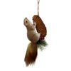 Artificial Squirrel Decoration Christmas Tree Hanging Ornament For Door Mantel Window Wedding Christmas Party Decoration