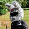 Plush Cartoon Dog Rabbit Demon Animal Helmet Cover, Bicycle Motorcycle Multi-function Protective Helmet Does Not Include Helmet