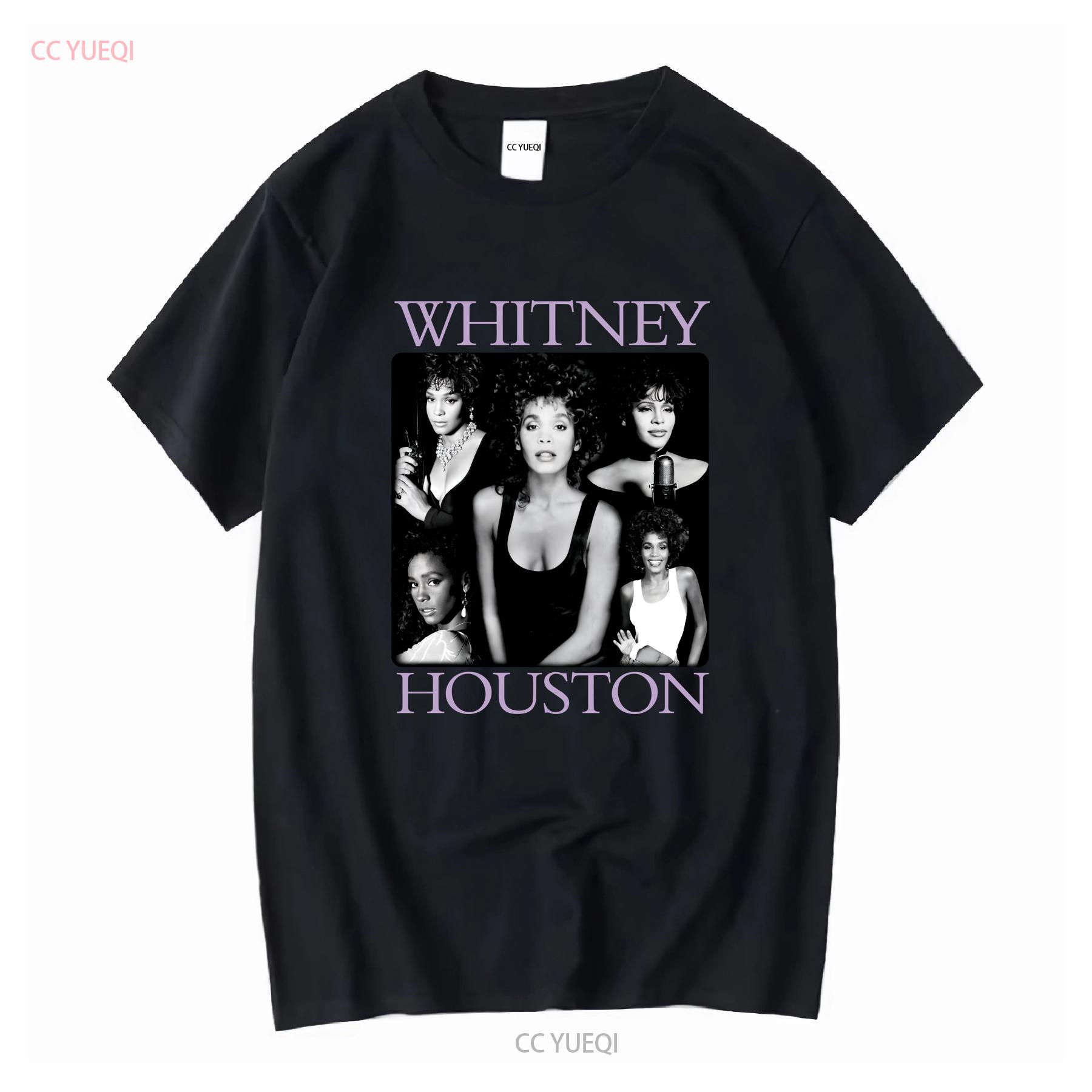 

Whitney Houston Mens Multiple Pose T Shirt vintage Washed designer clothes Stylish Breathable streetwear homme Casual 4XL