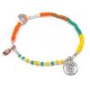 TANI by MINETANI JOY Bead Bangle _ GREEN+ORANGE