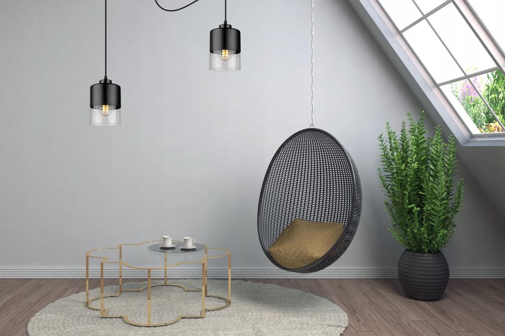 MODERN GLASS SPIDER CEILING HANGING LAMP