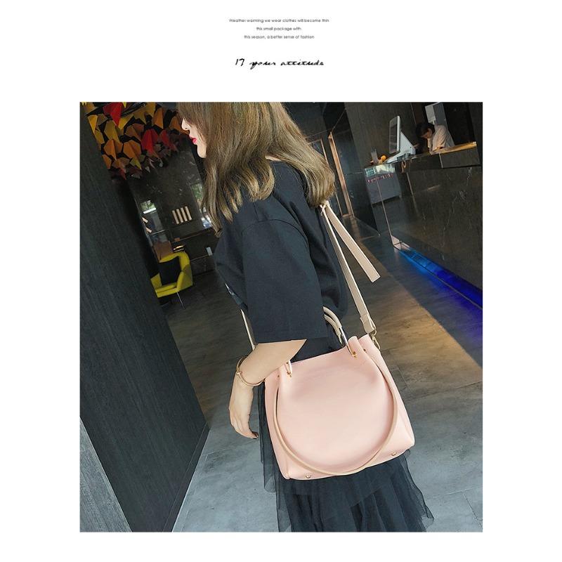 Bag Women's New Advanced Sense Bucket Bag Large Capacity Single Shoulder Hand Crossbody Bag