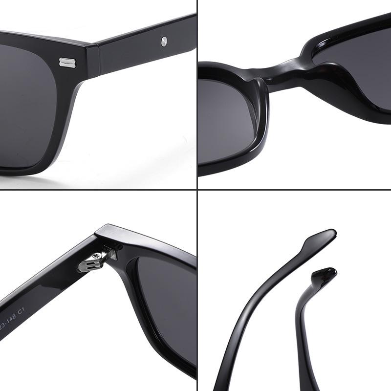Men's High-End European & American Small Frame Polarized Sunglasses - UV Protection for Driving