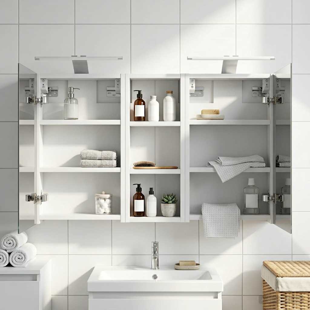 Bathroom Cabinet Set 3 pcs 80 x 10.5 x 50 cm Particleboard