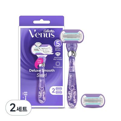 Venus Swirl Women's Razor + 2 Razor Blades, 2 Sets