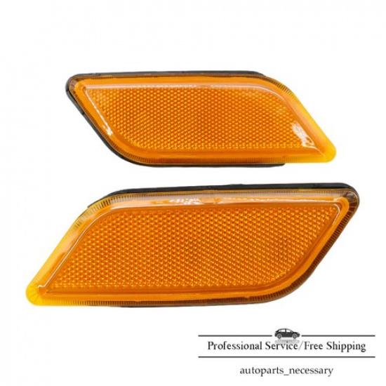 Front Bumper LH+RH Side Marker Lights For 2010-13 Mercedes E350 Coupe C207 W207