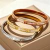 Four-leaf Clover Inlaid Double Row Women's European and American Fashion Bracelet