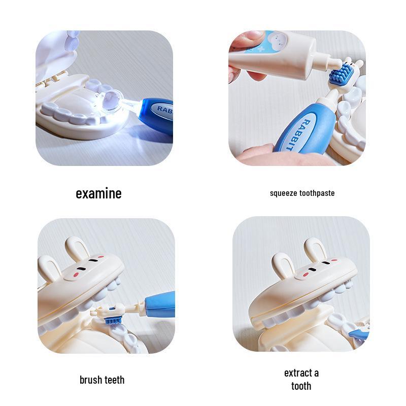 Kids' Doctor Playset: Dental Tools & Stethoscope for Imaginative Role-Play