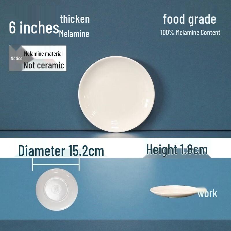 Yipan Melamine Round Dinner Plate