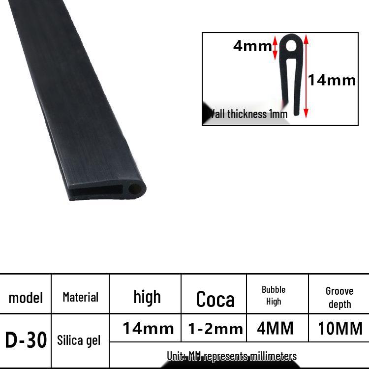 U-Shaped Waterproof Anti-Collision Dustproof Electrical Cabinet Rubber Seal