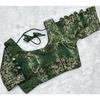Women's Round Neck Short Sleeves Choli Indian Bollywood Desigenr Ethnic Blouse