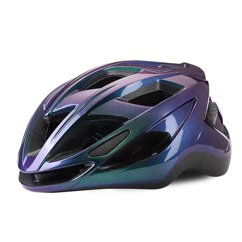 Neuer Farbverlauf Erwachsenen-Fahrradhelm Mountainbike Integrierte Formung Cooler Sport-Fahrradhelm