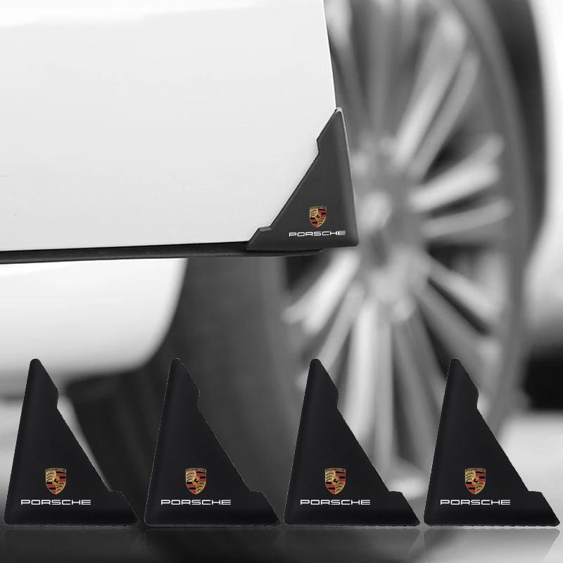 2Pcs Car Door Corner Protective Cover Anti-Collision Protection Sticker For Porsche Cayenne Macan 911 918 928 944 968 Boxster Panamera