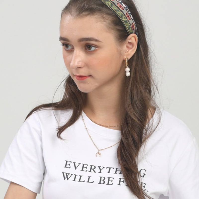 LALA Ethnic Hairband-KHAKI#