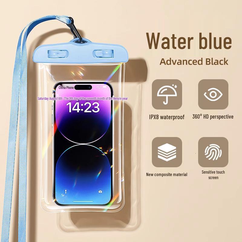 Triple-Sealed HD Touchscreen Waterproof Phone Pouch for Swimming and Hot Springs