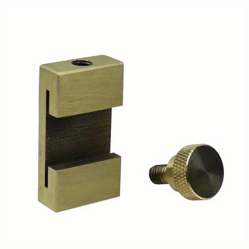 Steel Ruler Positioning Block Brass Angle Scriber Line Marking Gauge For Ruler Locator DIY Carpentry Scriber Measuring Tools