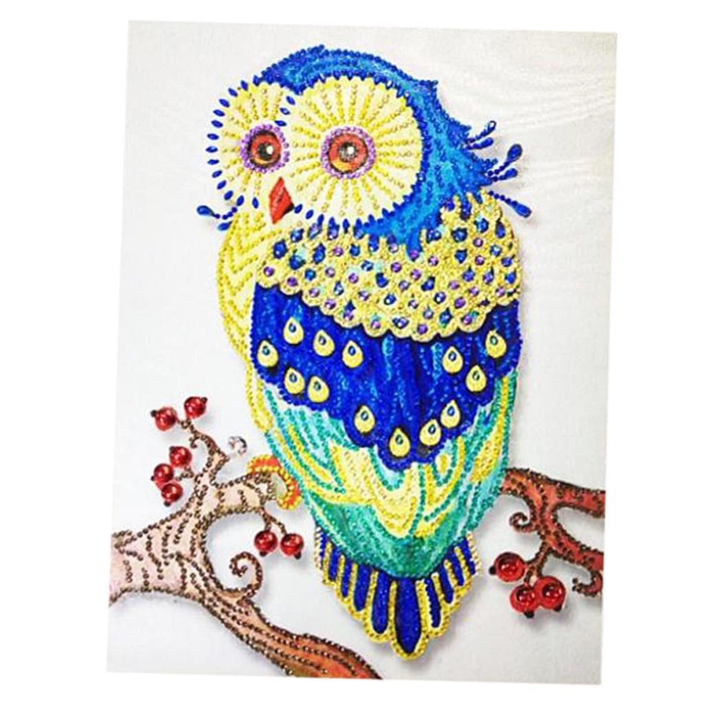 Buy DIY 5D Diamond Painting Embroidery Cross Stitch Kit Home Decor Owl