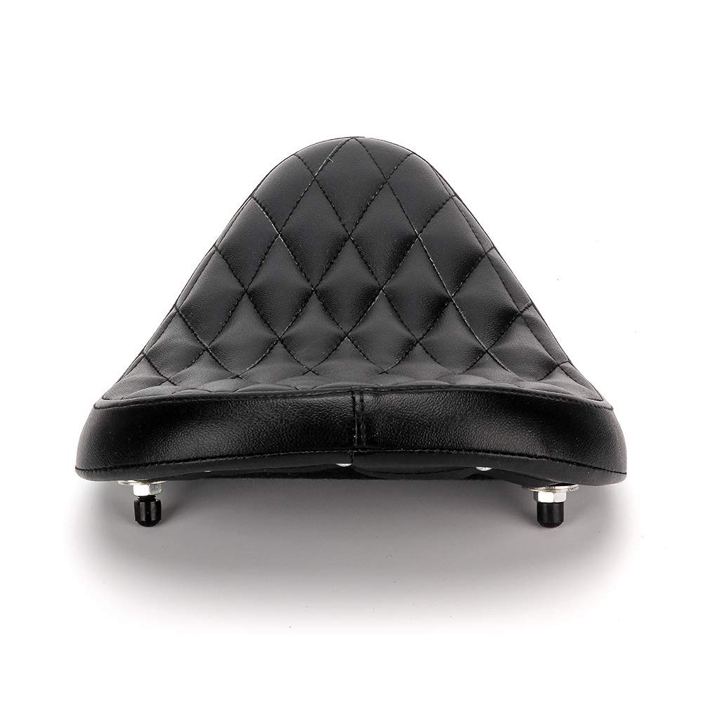 Karun Motorcycle Custom Solo Spring Bracket Seat with Hard Bottom for and More Seat A Bronze Bracket Spring Honda, Yamaha, Kawasaki, Suzuki, Chopper,